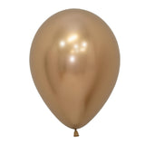 Reflex Gold Latex Balloons | 12 INCH (30cm) | Package 5