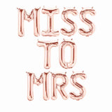 Miss to Mrs Balloon Banner | Gold | Rose Gold | Silver | Pink | Blue