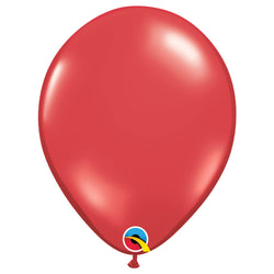 Ruby Red 11 INCH (28cm) Round Latex Balloons Package 10 qualatex