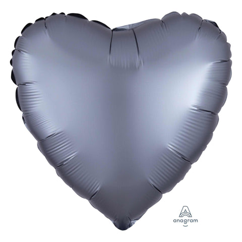 Graphite Gray (grey) Heart Balloon | 18 Inch