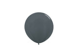 Graphite Dark Grey Round Latex Balloons (5", 11", 16", 24", 36")