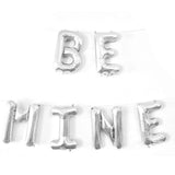 Be Mine Balloons in Silver