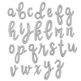 Letter A Script Balloons | Silver | Small 14 Inch