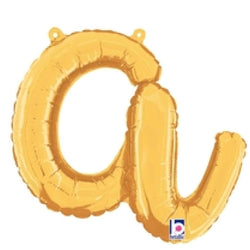 Letter A balloon in gold 14 inch