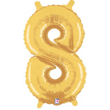 14 INCH | Gold Letter Balloons