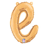 Custom Gold Script Letter Balloons | Say What You Want