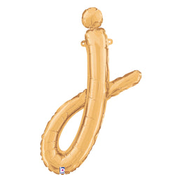 Letter j balloon in gold 14 inch