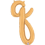 Letter Q balloon in gold 14 inch