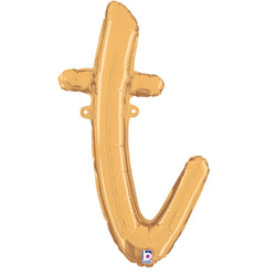 Letter t balloon in gold 14 inch