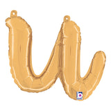 Custom Gold Script Letter Balloons | Say What You Want