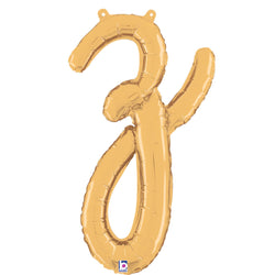 Letter Z balloon in gold 14 inch