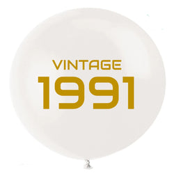 Vintage 1991 Custom 30th Birthday Latex Balloons