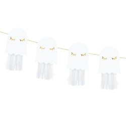 Cute White Ghost Paper Hanging Garland