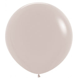 White Sand 24 INCH (60cm) Latex Balloons Betallic