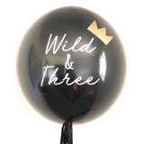 WILD and THREE custom 36 IN (90cm) Round Latex Balloons