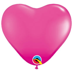 Wild Berry Pink Heart Latex Balloons in 11 INCH Package 10