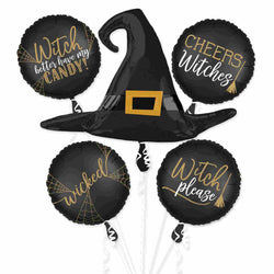 Witches hat balloon bouquet