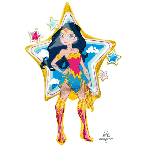 38 inch wonder woman balloon with star