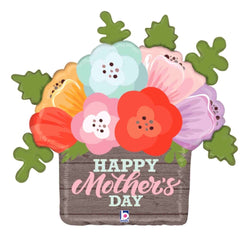 Rustic Flowers Mothers Day Balloon